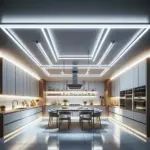 Skab et lyst og funktionelt køkken med LED‑paneler i loftet